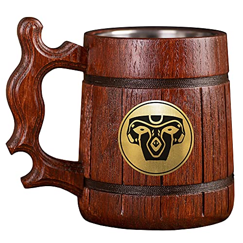 Revenant Beer Stein, AL Wooden Beer Mug, Custom Beer Stein