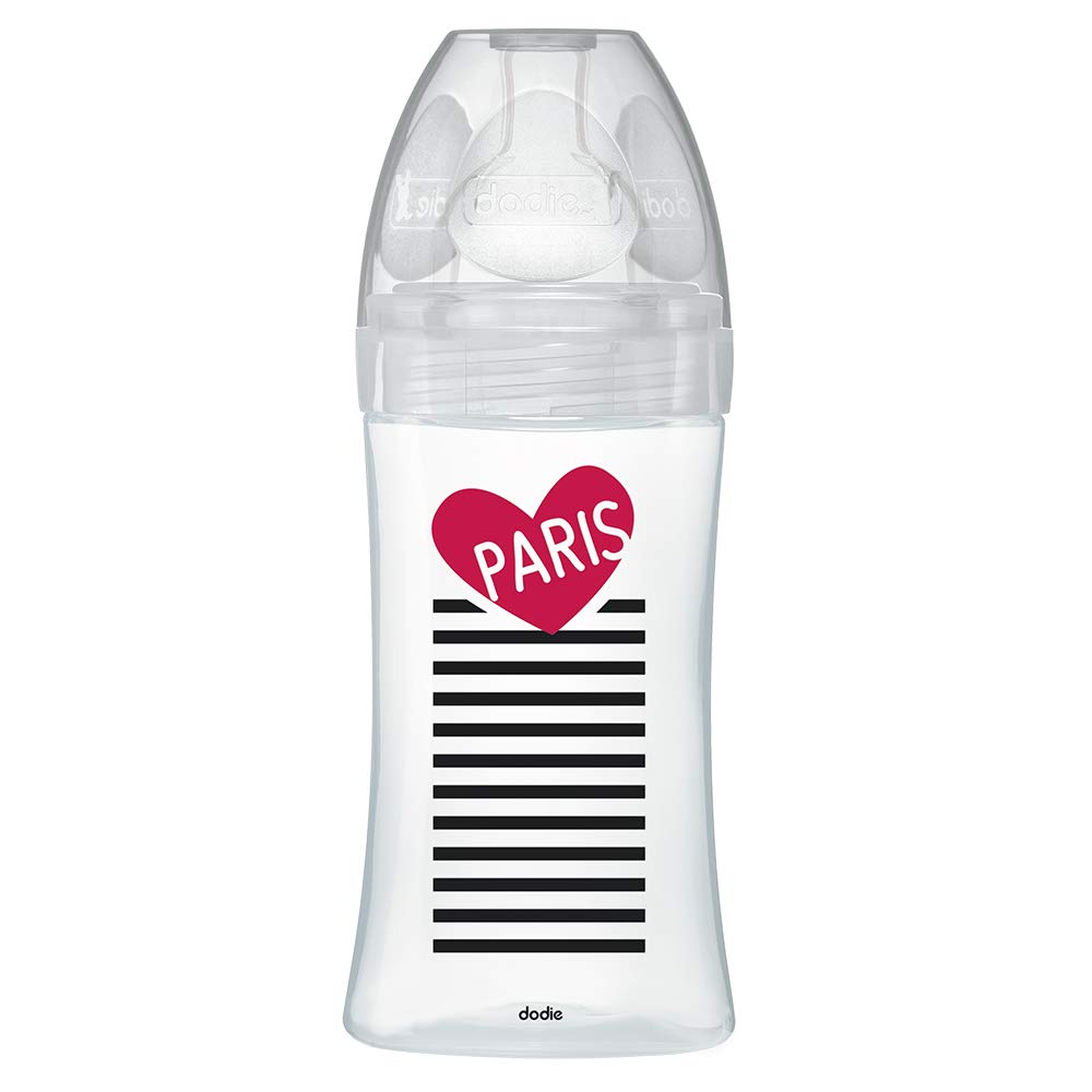 DODIE Sensation+ Anti-Colic Glass Feeding Bottle 270 ml Paris