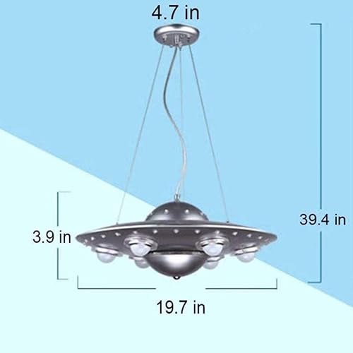 Miniatura 2 de vsGotber Lámpara colgante de techo moderna para dormitorio de niños lámpara de techo para habitación de niños y niñas creativo extraterrestre OVNI