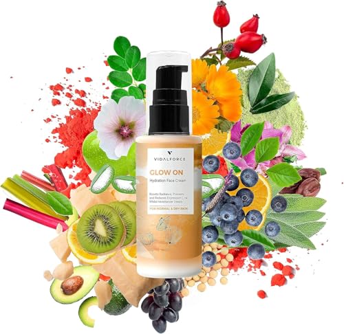 GLOW ON Crema Hidratante Facial Mujer - Explosión Antioxidante en el rostro con sus 32 Activos Naturales como Astaxantina, Vitamina C Pura, Retinol o Ácido Hialurónico Vegetal - Crema Regeneradora