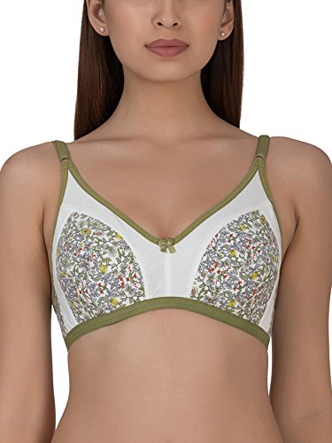 Image of Clovia Women's Cotton Non Padded Non Wired Polka Print Bra