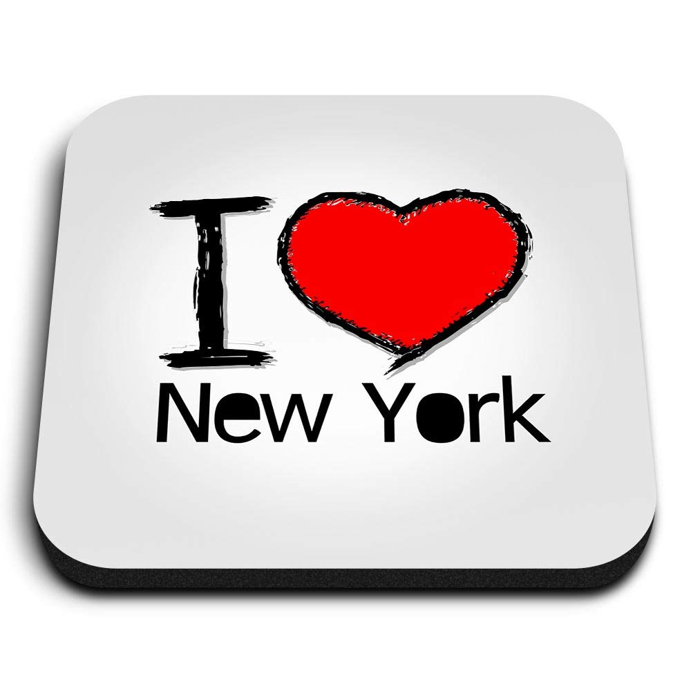 1 x Square MDF Fridge Magnet - I Love New York NYC America USA 7752