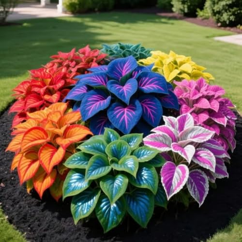 Hosta Bulbs for Planting, Excellent Display,Hosta Mix,Perennial-6 Bulbs-Coloured hostas Bulbs