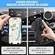 Handyhalterung Auto mit Ladefunktion, Auto-Drahtlos-Ladegerät Handyhalter, Induktive Ladestation Auto, Dual-Coil Wireless Charger Auto, 360° Drehbar Handyhalter für Auto Lüftung (Schwarz)