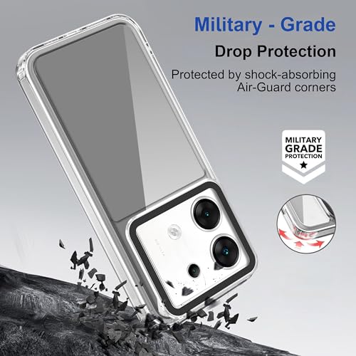 Image of Zapcase Back Case Cover for Infinix Zero 30 5G | Compatible for Infinix Zero 30 5G Back Cover | Case Cover with Camera Protection | (TPU + PC | Transparent)