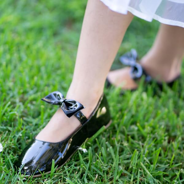 Image of Felix & Flora Toddler Flower Girl Dress Shoes - Girl Ballet Flats Party School Shoes Wedding