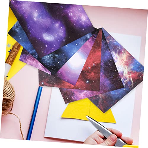 TEHAUX 400 Folhas De Papel Dobrável Quadrados De Estrela Dupla Variados Feitos À Mão Dupla Face DIY