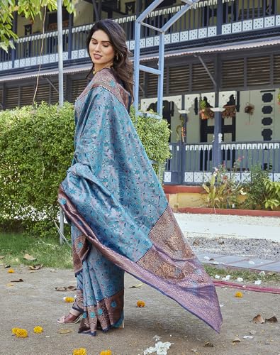 Image of Yashika Women's Banarasi Kanjivaram Art Silk Saree Set with Blouse |saree for Women | Saree | New Sari | Saree