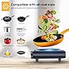 1200W Infrared Single Burner Electric Hot Plate, Fast Heating & Energy Efficient, 7 Inch Ceramic Glass Portable Electric Stove with Adjustable Temperature Control, Compatible w/All Cookware #2