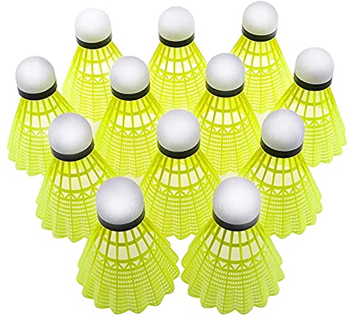 Nylon Shuttle Cock Pack of 10 Pcs |Yellow Color| (B0B34KYM2N) Amazon Price History, Amazon Price Tracker