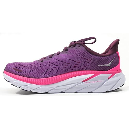 Hoka One One Clifton 8 Womens - Grape Wine Beautyberry - 6 UK