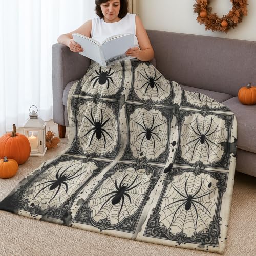 Manta de araña suave para proteger sofá de manchas forro polar negro 3