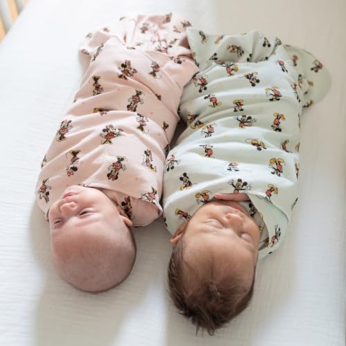 Image of HALO Disney Baby 100% Cotton Sleepsack Swaddle, 3-Way Adjustable Wearable Blanket, TOG 1.5, Mickey Fun, Small, 3-6 Months