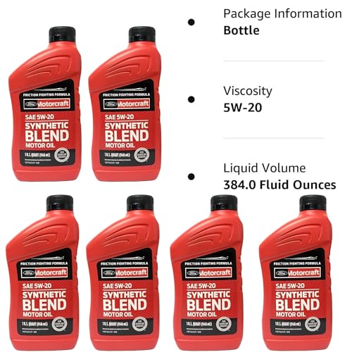 Aceite de motor sintético OEM SAE 5W-20, pack de 6 miniatura 2