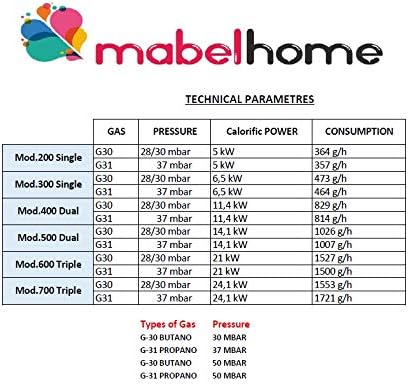 Miniatura 4 de Mabel Home Quemadores de gas propano para paella (7.9 in7.90 pulgadas a 27.6 in 27.55 pulgadas) (27.55 pulgadas (27.6 in)