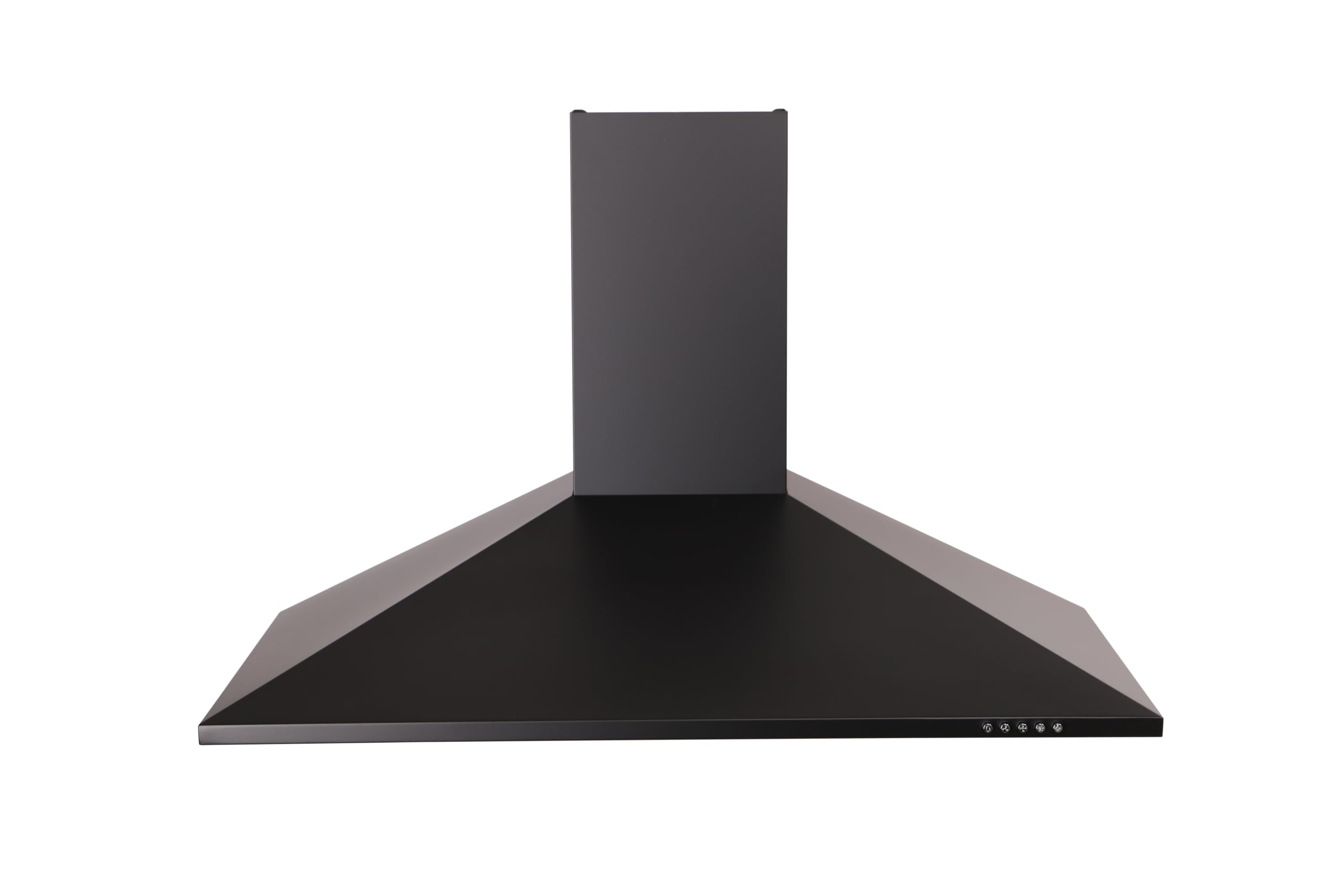 Respekta Dunstabzugshaube Karena / Kaminhaube 90 cm / Metallgehäuse schwarz matt /Abluft - und Umluftfunktion / CH22055-90 S / 53 – 68 dB