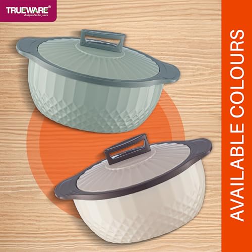 Image of Trueware Eternity Inner Steel Insulated 1500ML Thermoware Casserole | BPA Free | Odour Proof | Food Grade | Easy to Carry | Serving | Curd Maker | Hot Pot (Brown)