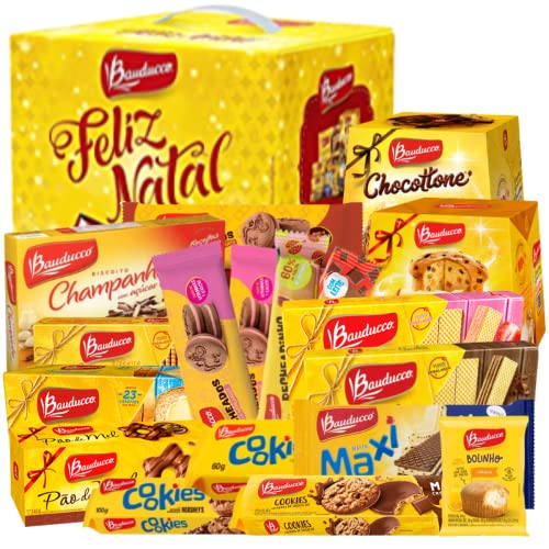 Cesta de Natal Grande 19 itens - Bauducco