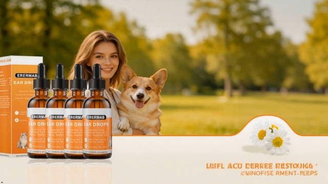 4 Pack Dog Ear Drops, Dog Ear Cleaner Drops, Ear Infection Treatment for Dogs and Cats, Natural Herbal Ear Cleaning Solution for Dirty,Itchy,Smelly,Inflammed Pet Ears, 2 oz with Dropper - image 8