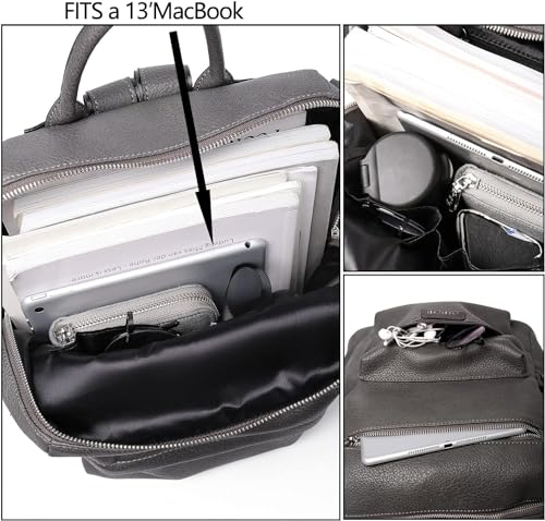 Image of Teen Girl Fashion Backpack Purses Multipurpose Design Handbags and Shoulder Bag Faux Leather Travel bag Casual Backpack With Shoulder printed Strap