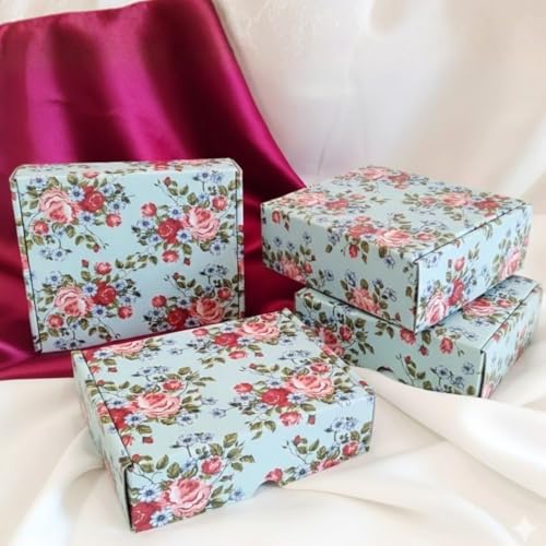 SATYAM KRAFT 5 Pcs Multipurpose Decorative Folding Paper Box Rect...