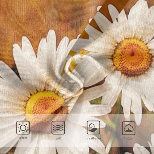 Vintage White Daisies Girls Underwear Toddler 2t Cotton Girl Panties Cute Durable Briefs Underpants3