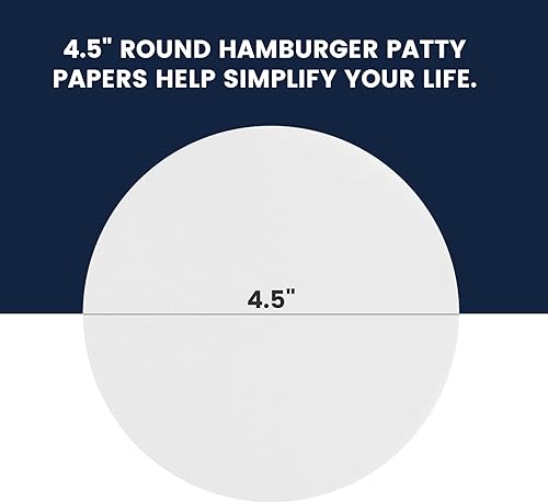 Miniatura 3 de Yenmoz 500 hojas de papel de hamburguesa de 4.5 pulgadas, papel de pergamino blanco, antiadherente, de grado alimenticio, para preparar y almacenar