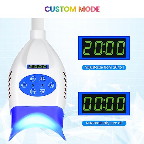 Image of Vertical Teeth Whitening Light, 36W Dental Mobile 10 LED Cold Light Lamp for Teeth Whitening, Adopting Blue Light to Enhance Deep Whitening of Whitening Agent