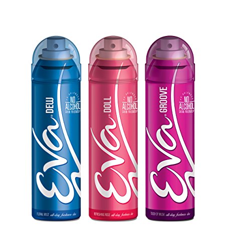 Eva Deodorants 125ml Doll, Dew and Groove Combo 3