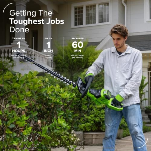 Image of Greenworks 40V 26' Brushless (1.1' Cutting Capacity /Debris Collector / 180 Rotating Handle), Battery and Charger Not Included