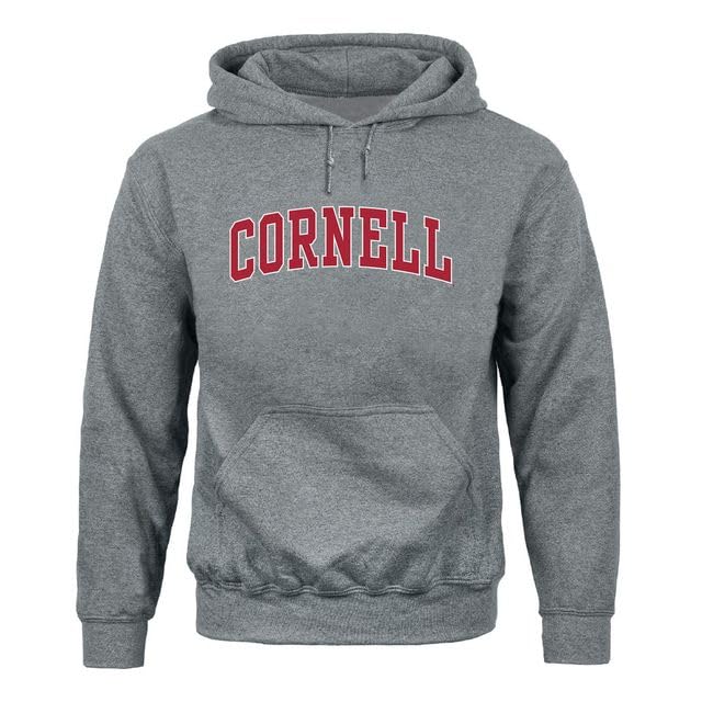 Ivysport Hooded Sweatshirt, Unisex, Essential Logo, Premium Grey Heavyweight Cotton