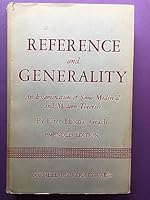 Reference and Generality: An Examination of Some Medieval and Modern Theories (Contemporary Philosophy) 080140147X Book Cover