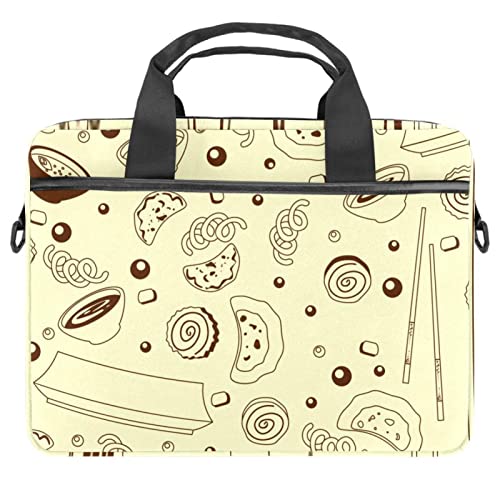 Housse PC portable 14 pouces avec bandoulière et motif multicolore