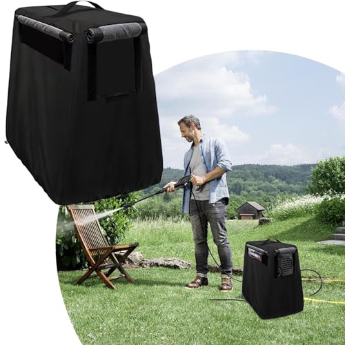 Cubierta de bomba de agua de 74x48 cm impermeable y con asa para jardín 4
