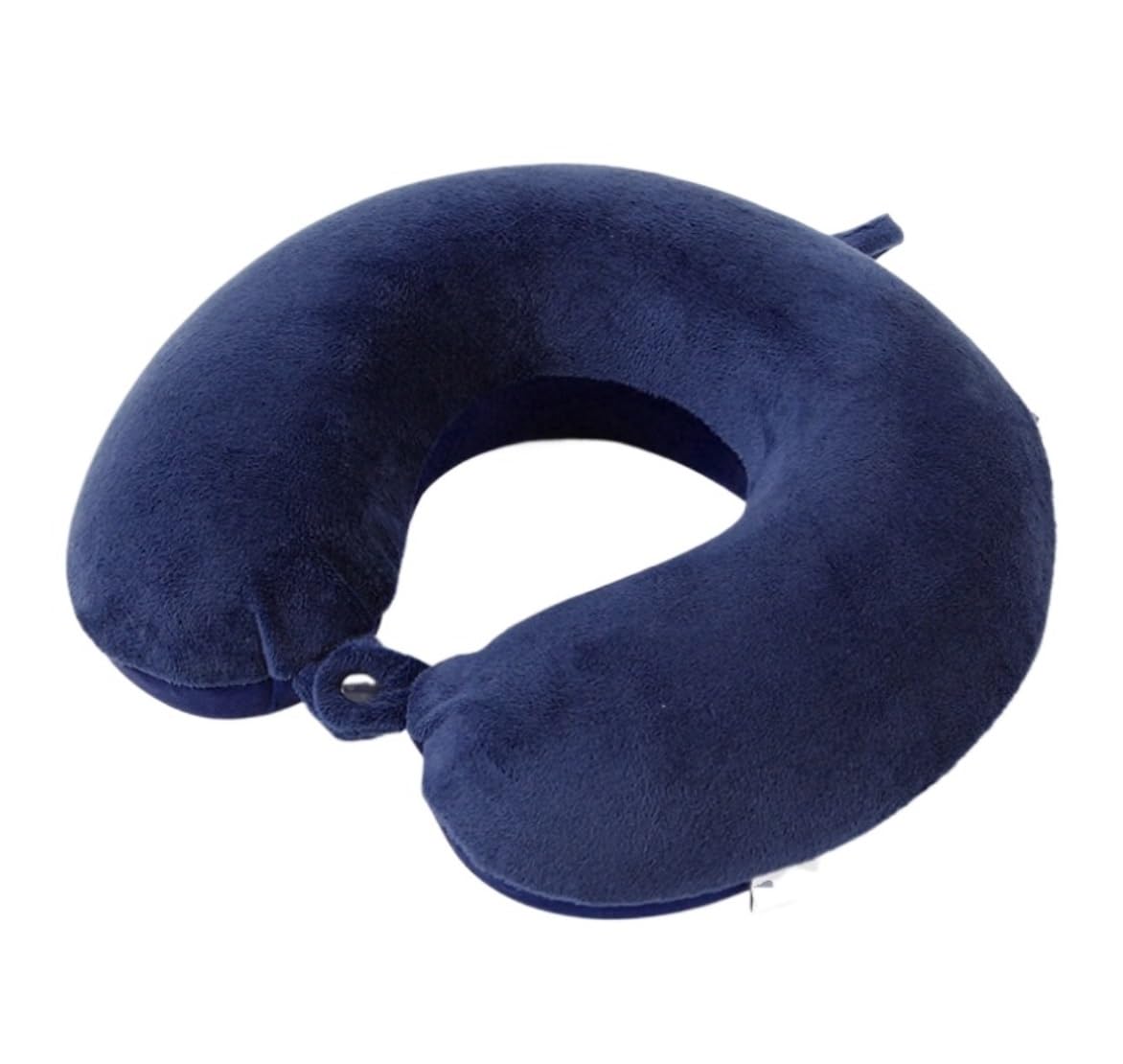 Almohada de avión para el Cuello, Almohada De Viaje De Espuma Viscoelástica Almohada De Viaje De Doble Cara para El Cuello Almohada De Viaje para Avión Cojin Cuello(Dark Blue)