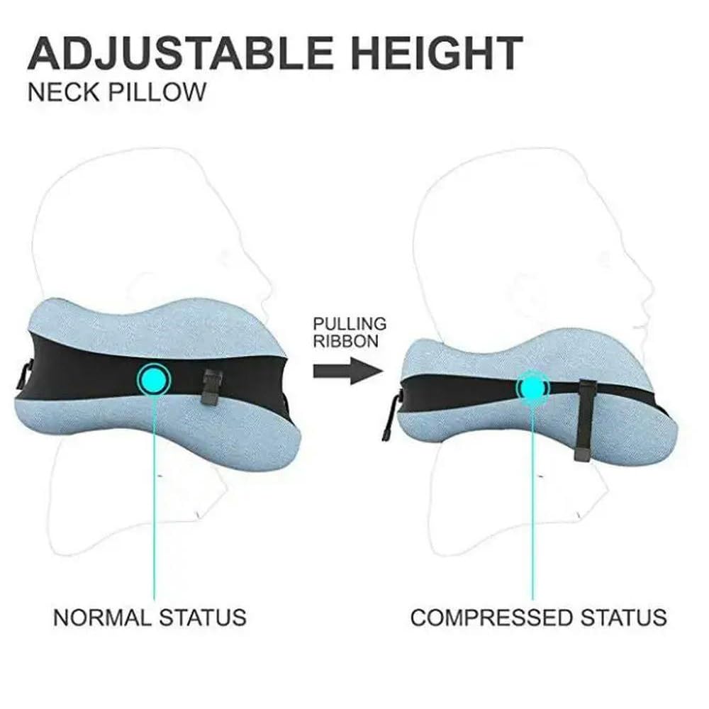 ZXLIHS NYSDM Cuscino da Viaggio a Forma di U per Cuscino per Il Collo in Memory Foam Accessori da Viaggio Cuscini Comodi per Il Sonno Tessili per la casa 5 Colori