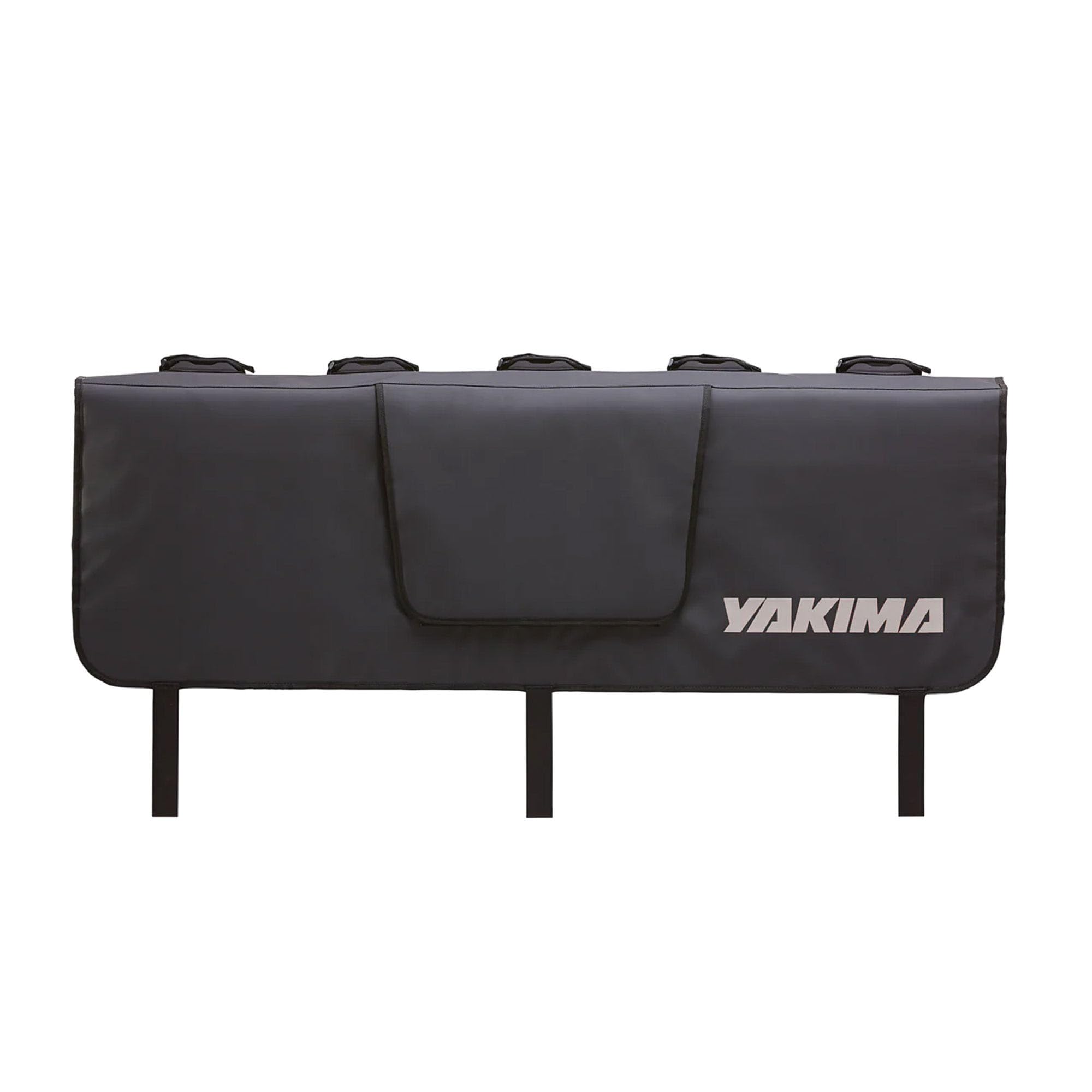 Yakima Gatekeeper Truck Bed Tailgate Pad for Bike Transport, Bicycle Rack Pad with Soft Felt Backing, Cradles, and Buckles for 6 Bikes, Black