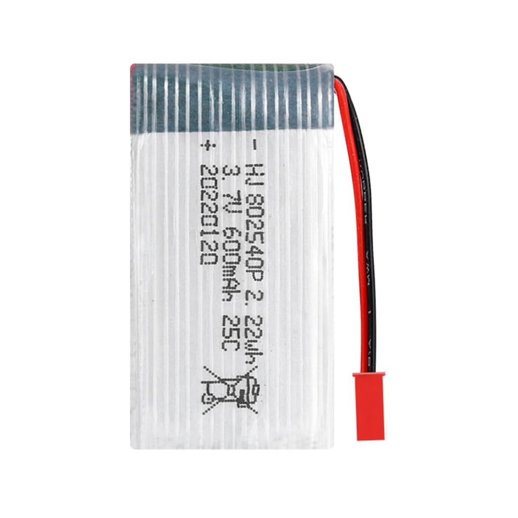 Elnwnnkc Battery Rechargeable 3.7V 600mAh Battery for X5C X5C-1 X5SC X5SW H5C V931 S5C S5W Helicopter