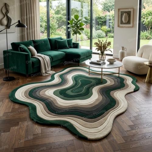 Image of Soft Pure Woolen Modern Collection Tufted Carpet for Living Room,Bedroom'Kitchen and Hall (6 X 8) Feet