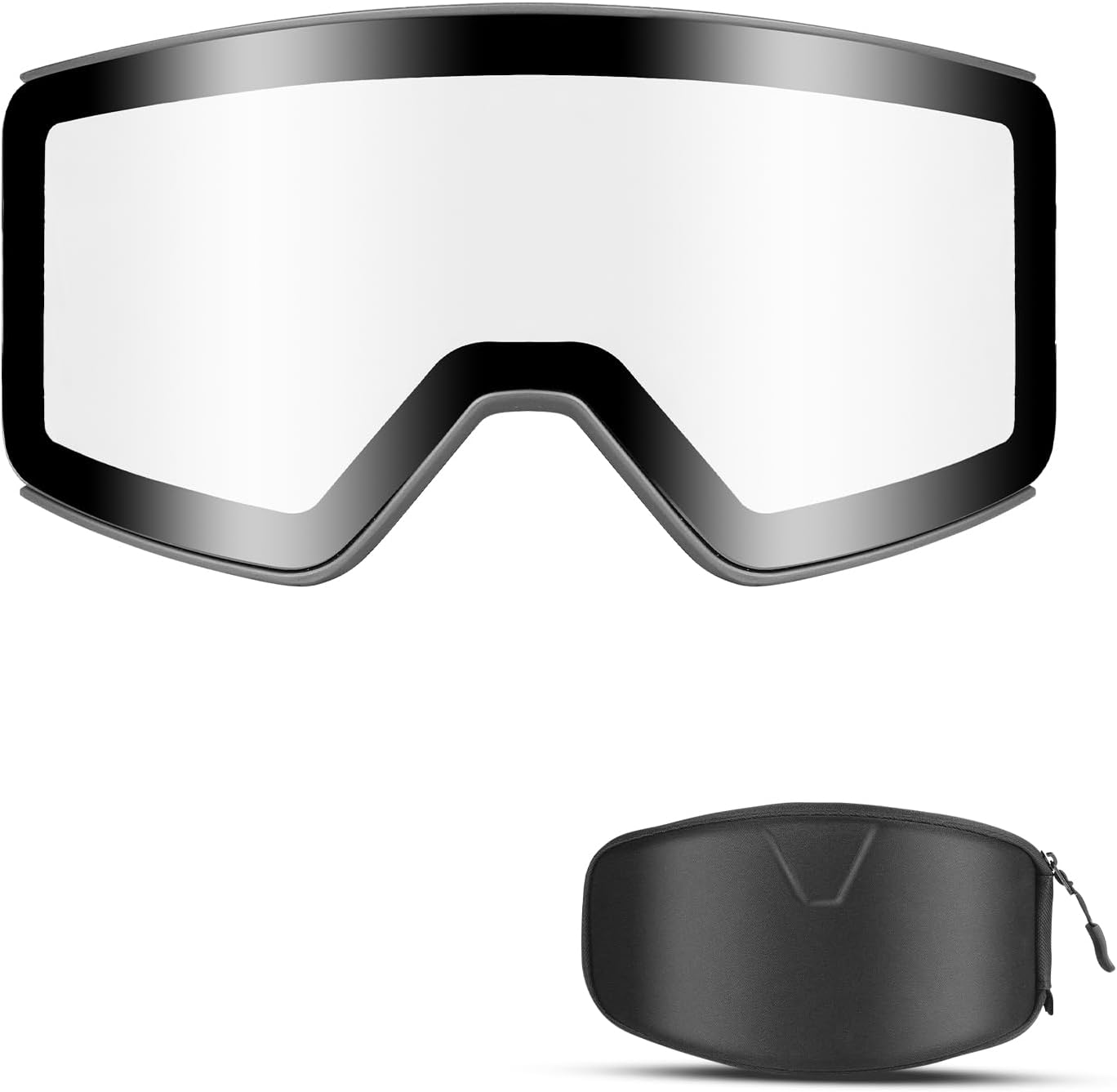 Ski Goggles Over Glasses Anti-Fog, Snowboard Goggles for Men Women 100% UV Protection Magnetic Interchangeable lens
