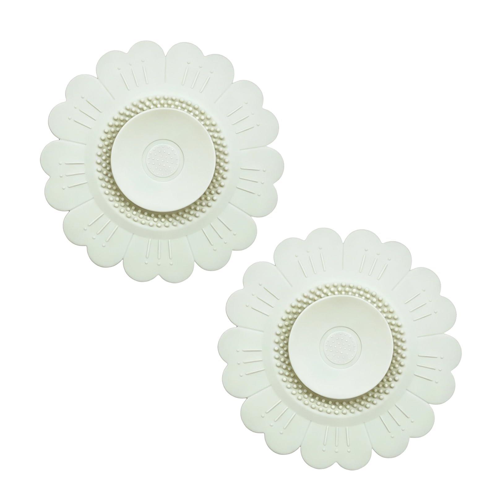 Silicone Sink Strainer Drain Cover Flower Shape Hair Catcher Sunflowers Bathtubs Drain Cover for Bathroom Kitchen Silicone Stopper