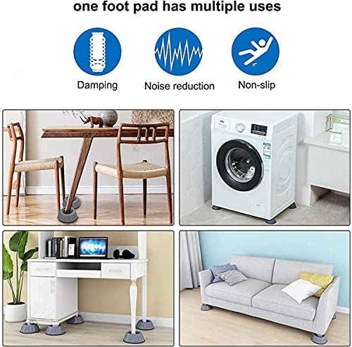 Image of Tanlax Anti Vibration Rubber Pad for Washing Machine, Refrigerator Floor Support Pads in Home, Kitchen, Bathroom - Set of 4
