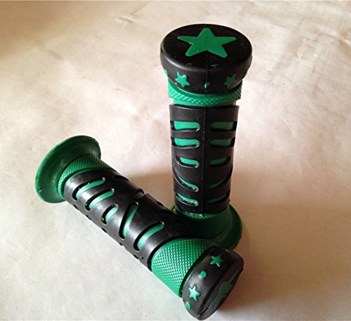 WATERCRAFTS Star Gel Style Grip GREEN ATV QUAD YAMAHA KAWASAKI POLARIS SEADOO WATERCRAFT BOMBARDIER JET SKI FOREMAN RECON RINCON Kawasaki Brute Force Prairie BRUIN GRIZZLY KODIAK(7/8
