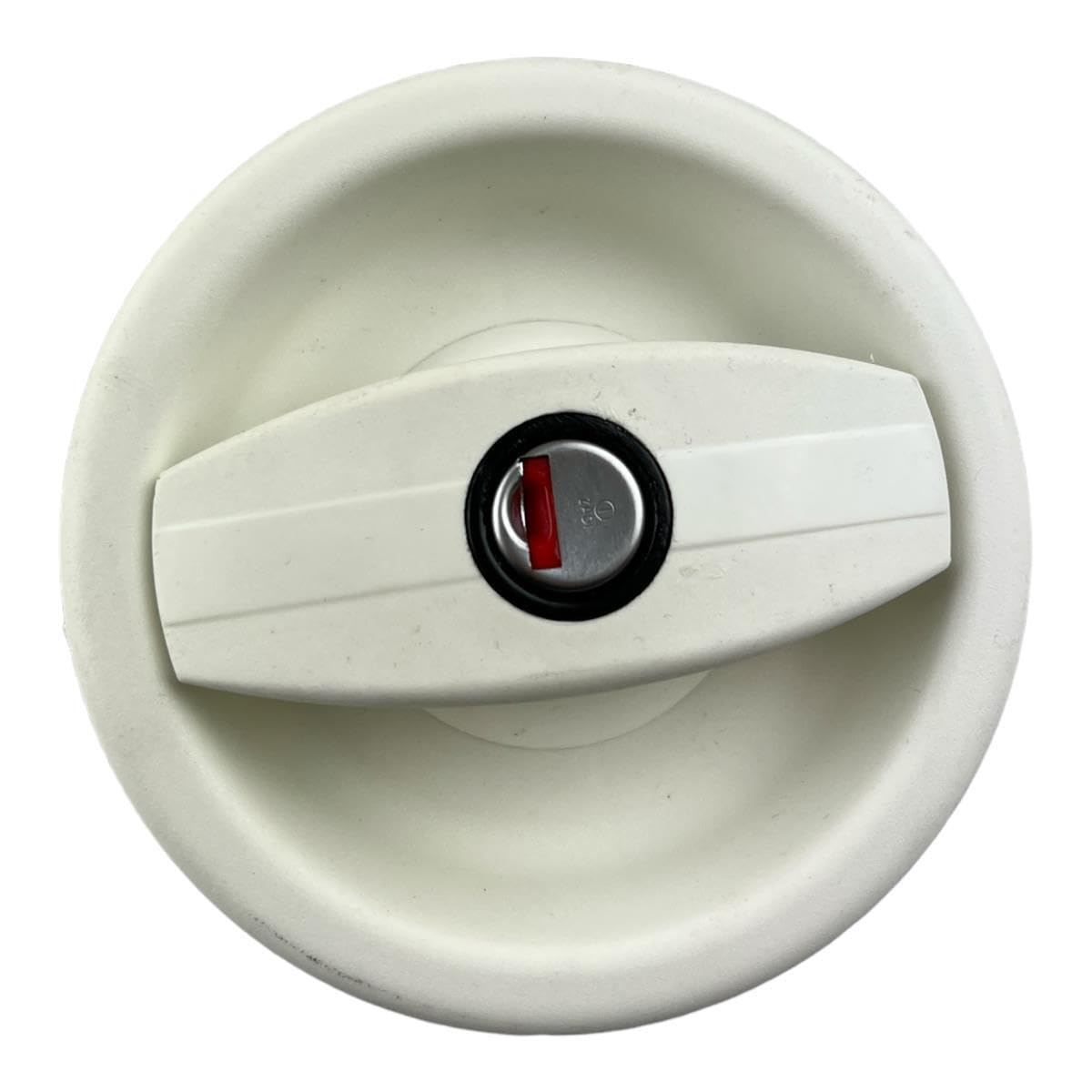 CR-MOESANCO® Cerradura Autocaravana Exterior e Interior | Cierre Puerta Caravana y Camper 30-40mm Compatible con Zadi | Kit Completo Ambidiestro Anti-UV con 2 Llaves y Junta | Ø110mm Blanco