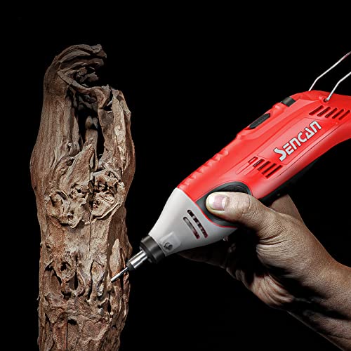 Sencan Electric Rotary Tool,6 Variable Speed Adjustment Power Rotary Tool,Grinder, Sander, Engraver,Multi-Functional For Home Using,Handmade Crafting Projects And Diy Creations,Lightweight #TOP6