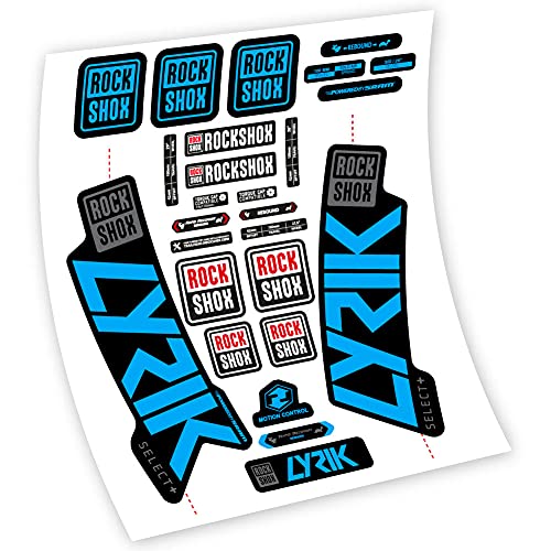 Rock Shox Lyrik Select+ 2020 Pegatinas Vinilo Adhesivo Kit Stickers Horquilla Bicicleta MTB Resistente Agua UV