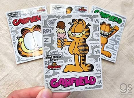 Amazon Co Jp ガーフィールド アイスクリーム キャラクターステッカー アメリカ アニメ イラスト かわいい Garfield 猫 Gf004 Gs 公式グッズ 文房具 オフィス用品