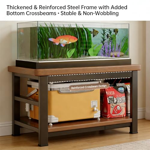 Mueble para pecera estable que sostiene 300lbs con almacenamiento 6
