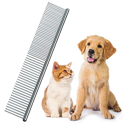 Metalen Vlooienkam voor Huisdieren en Hondenverzorging Dubbelzijdige Kam Vlooienverwijderaar en Ontklitten van Langharige Huisdieren