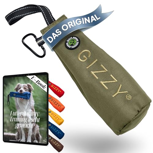 GIZZY® DAS ORIGINAL I Futterdummy Hunde I Robuster Hunde Futterbeutel für alle Rassen I Dummy Hundetraining mit Leckerlies - Die Erziehungshilfe für Hunde I Futterbeutel Hundetraining - Hunde Zubehör